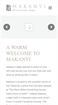 Mobile Screenshot of makanyilodge.com